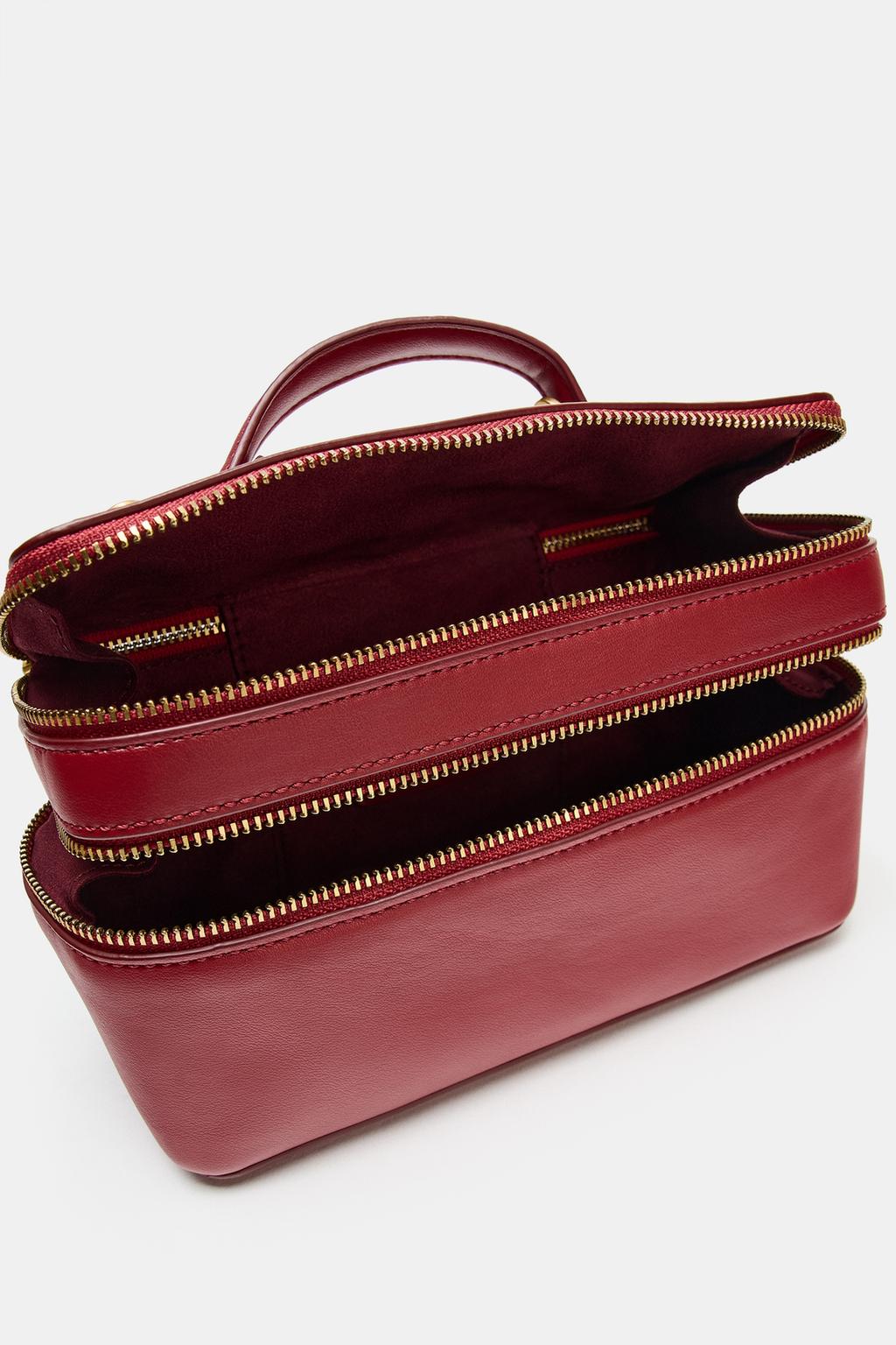 Vintage Red Makeup Bag