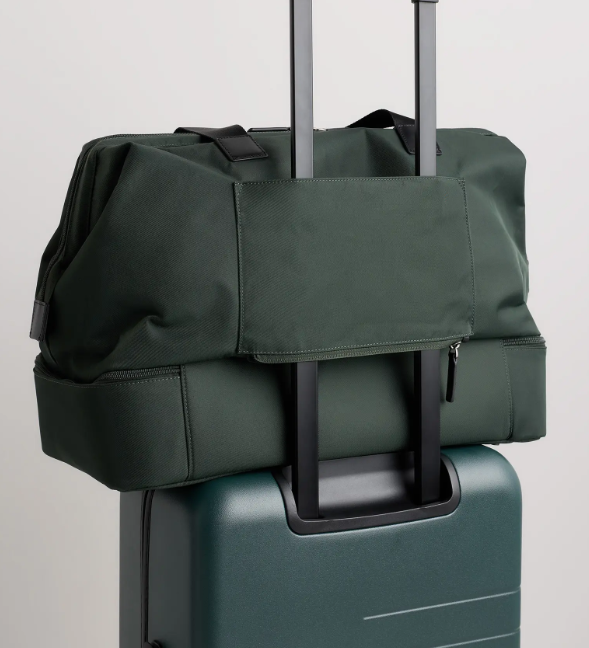 Nylon Dual-Compartment Weekend Travel Bag