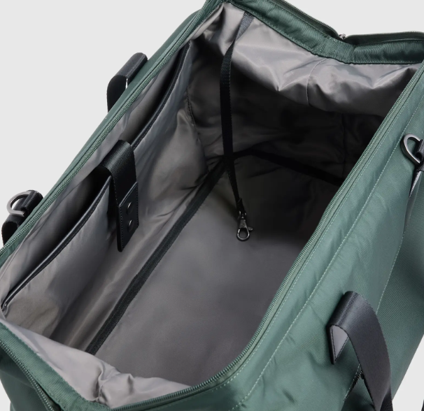 Nylon Dual-Compartment Weekend Travel Bag